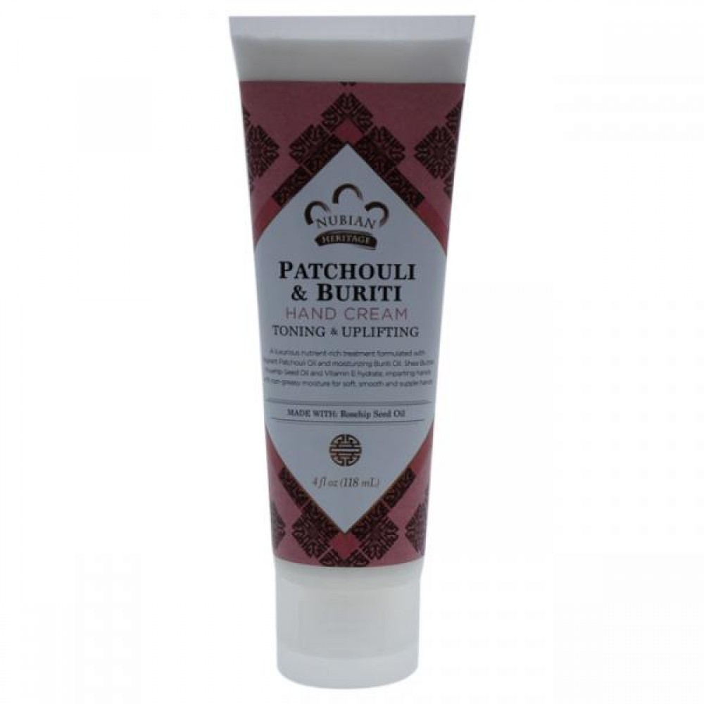 Nubian Heritage Patchouli & Buriti Hand Cream Toning & Uplifting Unisex