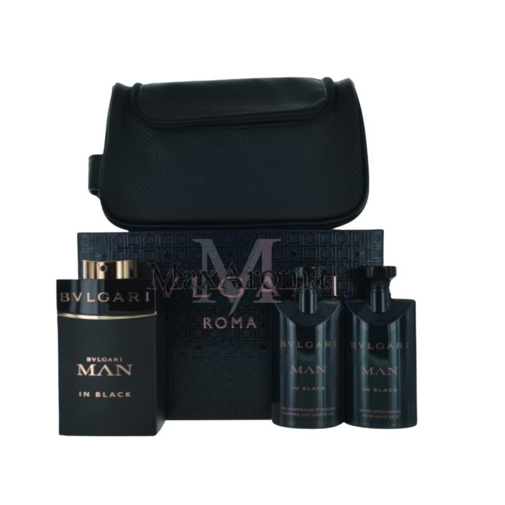 Bvlgari Man In Black EDP Gift Set for Men