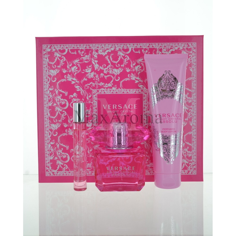 Versace Bright Crystal Absolu Gift Set 3.0 oz.