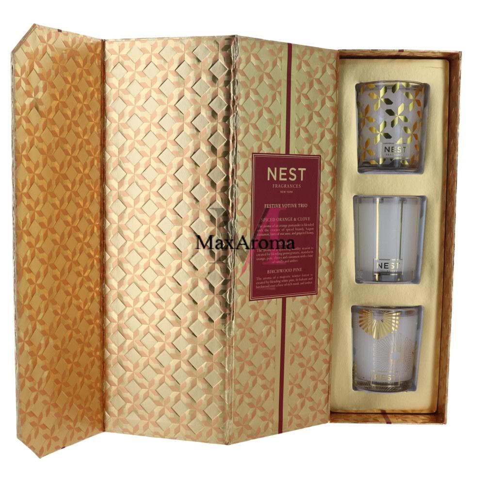 Nest Fragrances Festive Votive Trio Candles