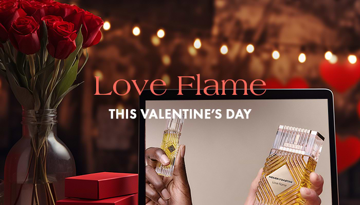 Celebrate Valentine Day with Love Flame by House of Dastan