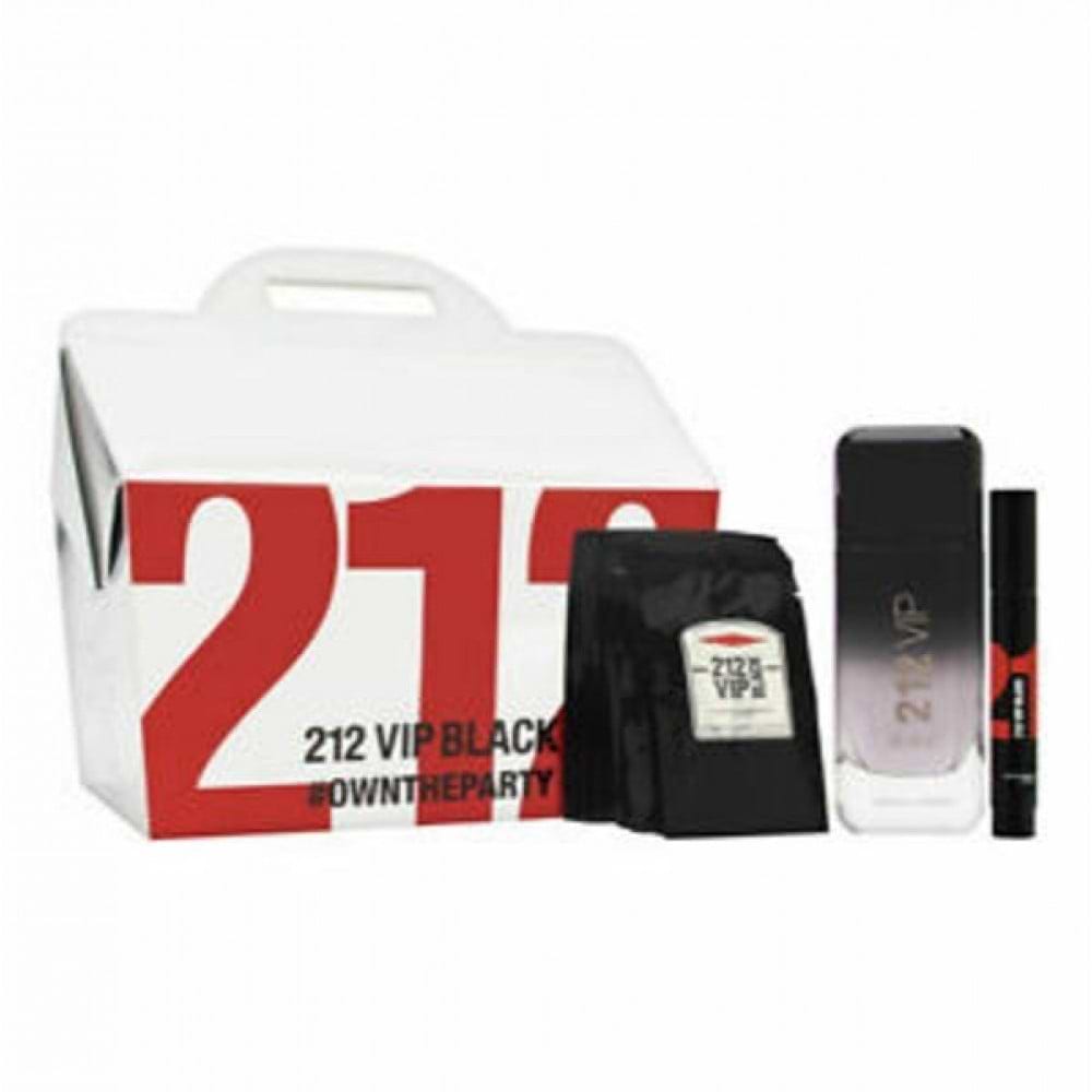 Carolina Herrera 212 Vip Black for Men Gift Set